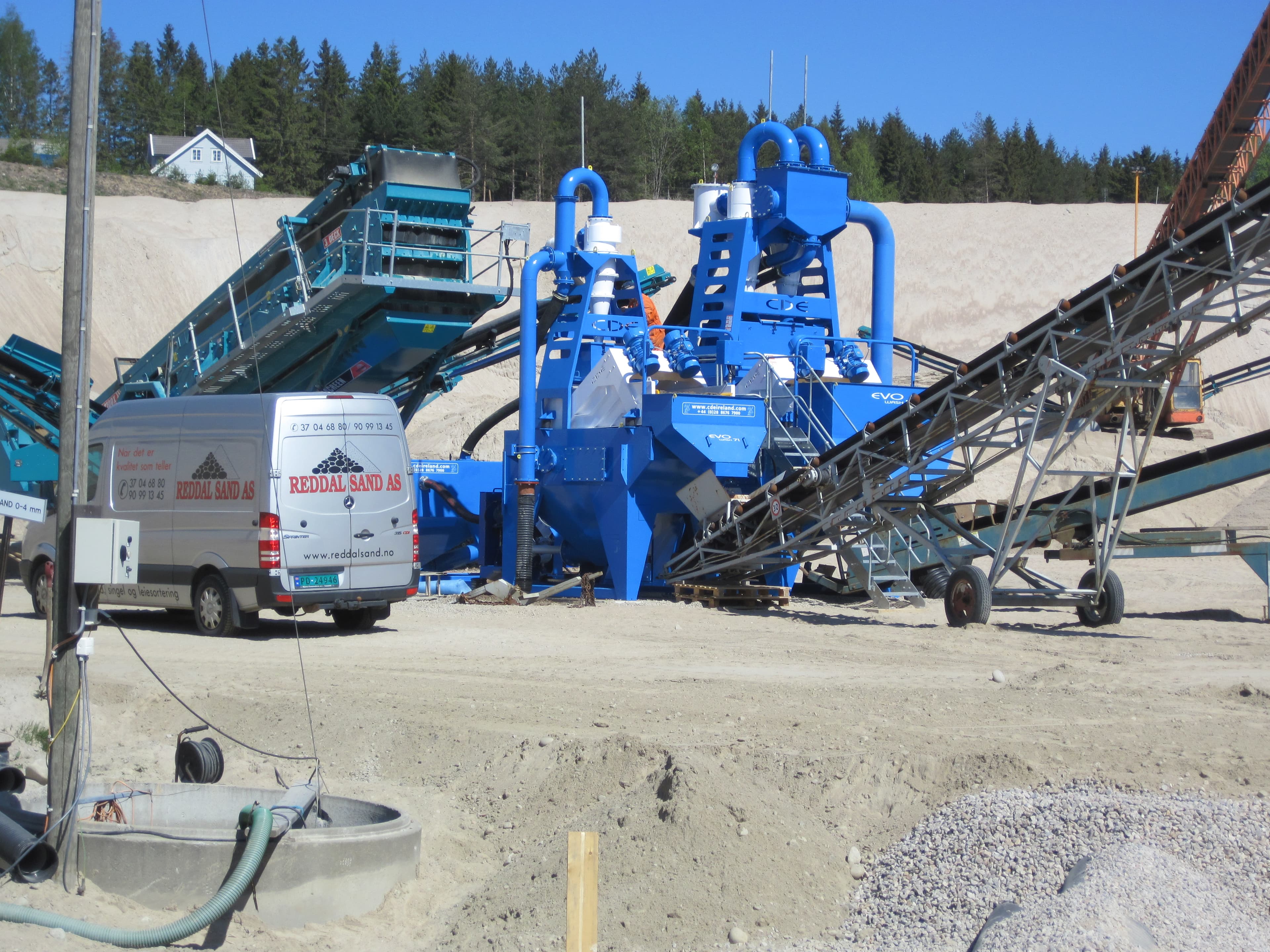 Sand washing plant — illustrative industry photograph